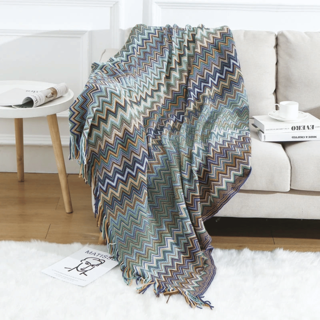 Marbella™ Boho Tassel Throw Blanket
