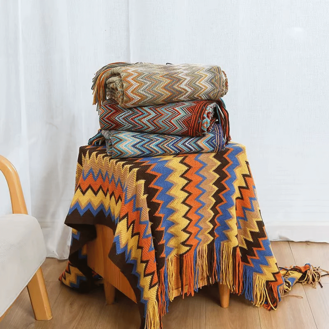 Marbella™ Boho Tassel Throw Blanket