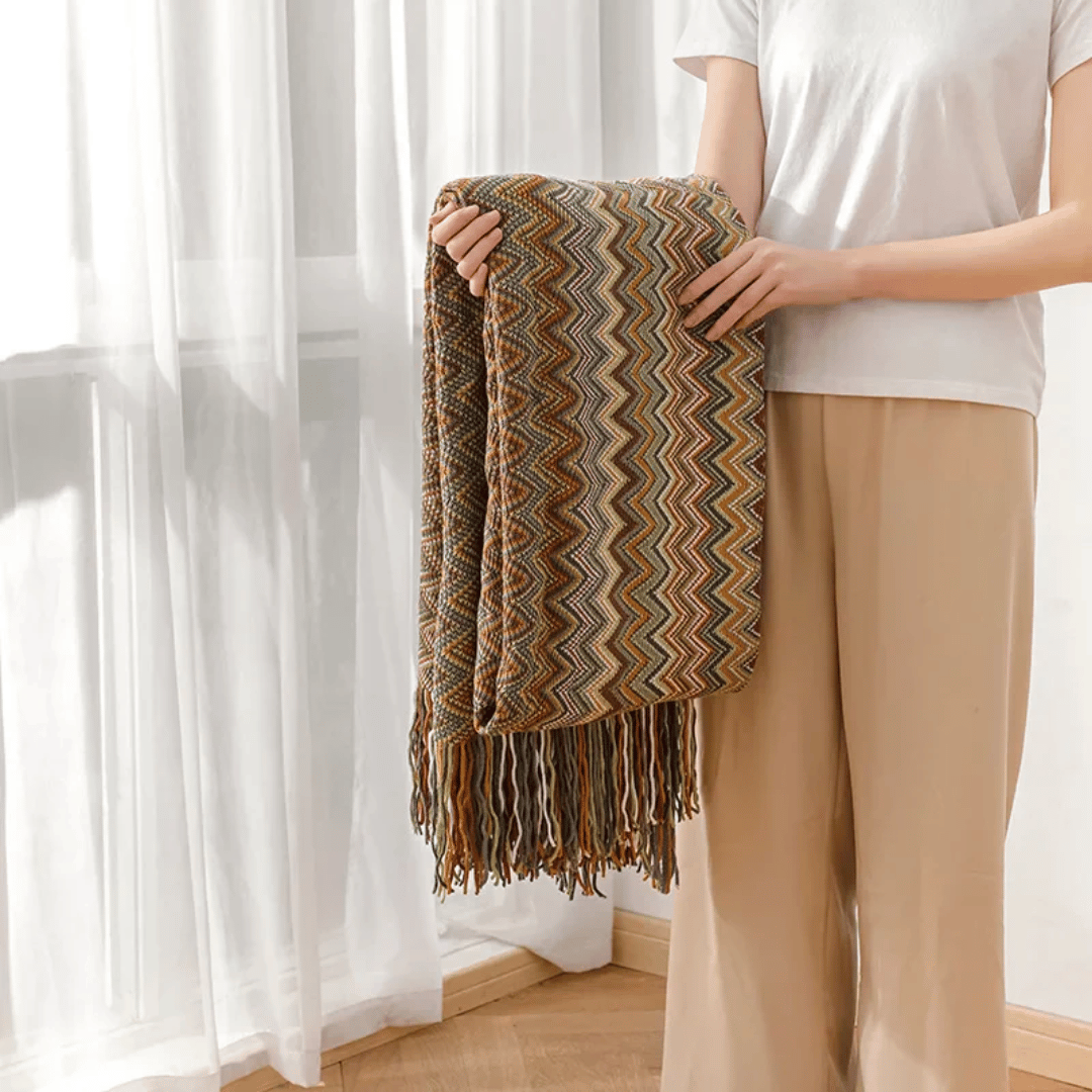 Marbella™ Boho Tassel Throw Blanket