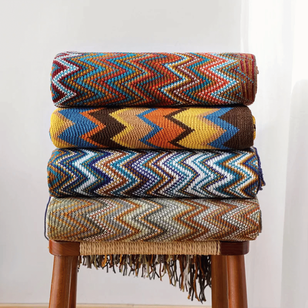 Marbella™ Boho Tassel Throw Blanket