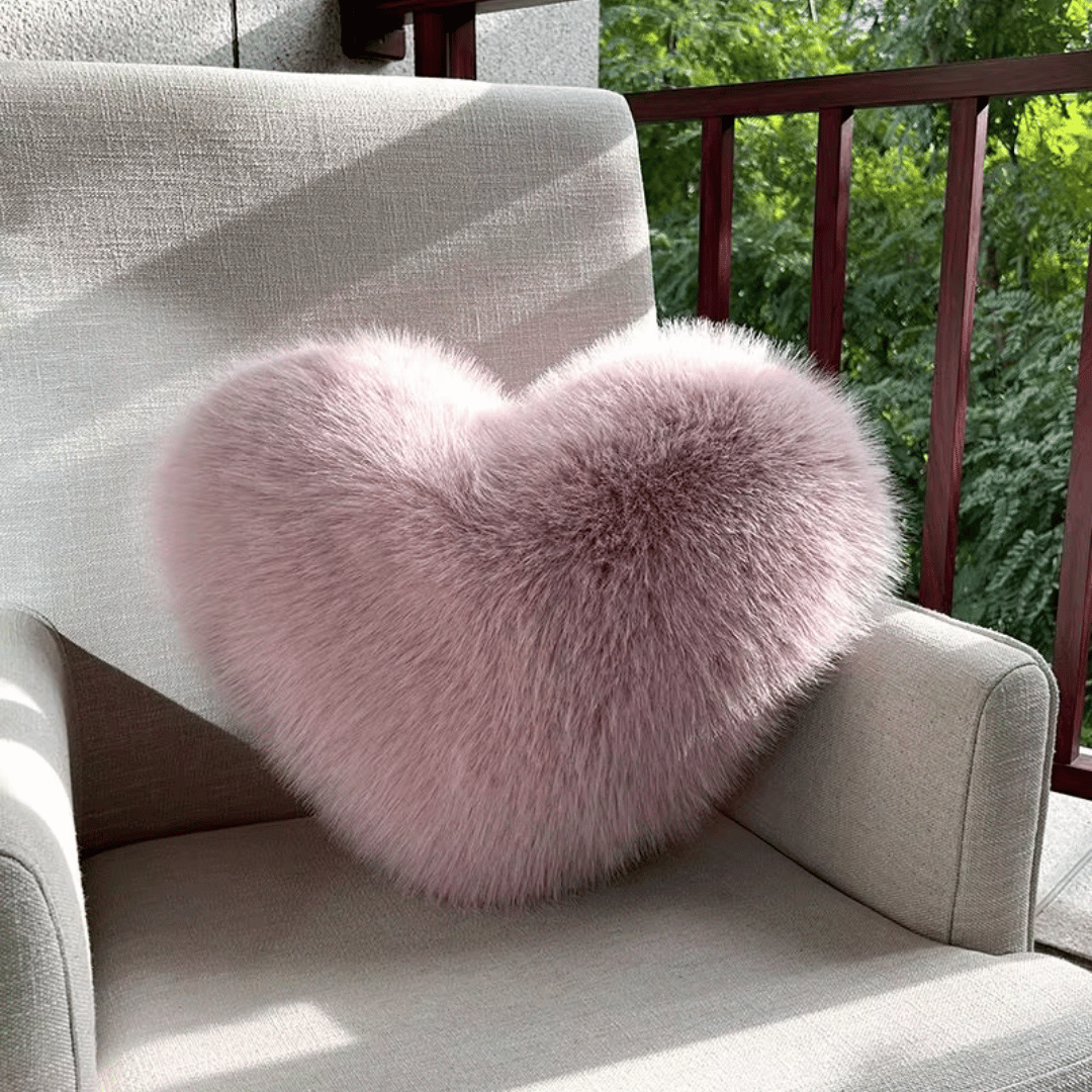 Cuddle Heart Plush Throw Pillow