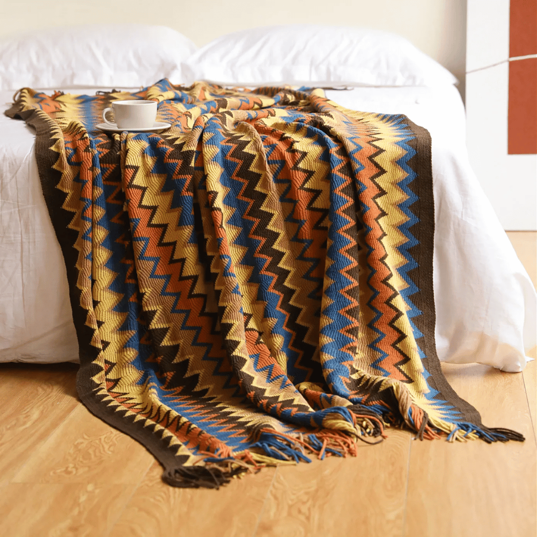 Marbella™ Boho Tassel Throw Blanket