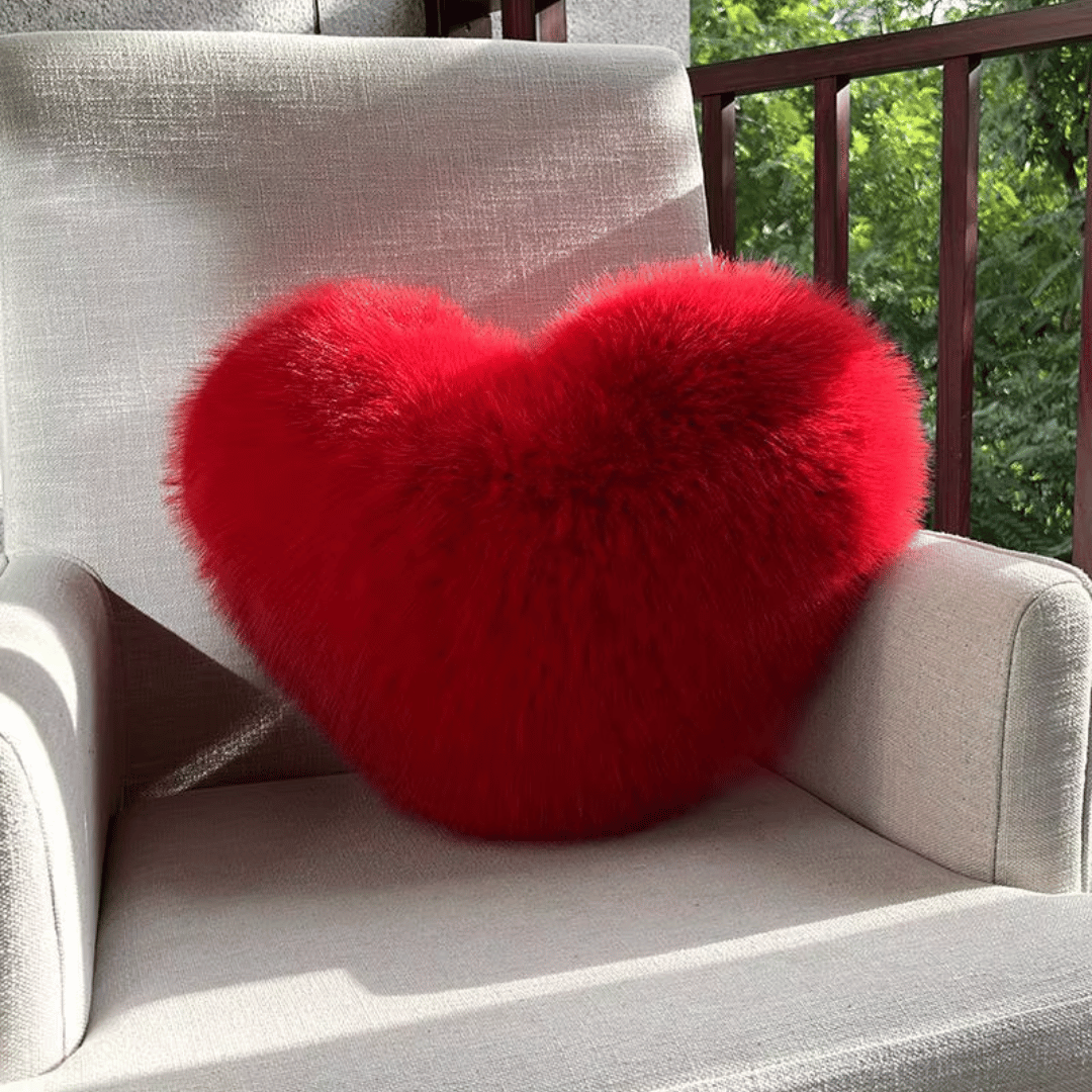 Cuddle Heart Plush Throw Pillow