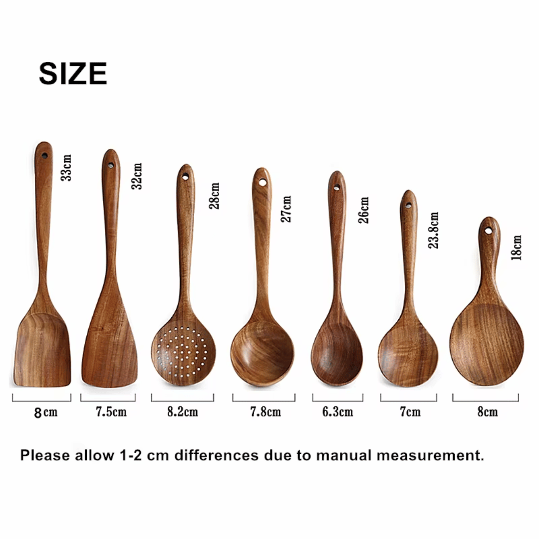 Forest Hearth™ Teak Wooden Utensil Set