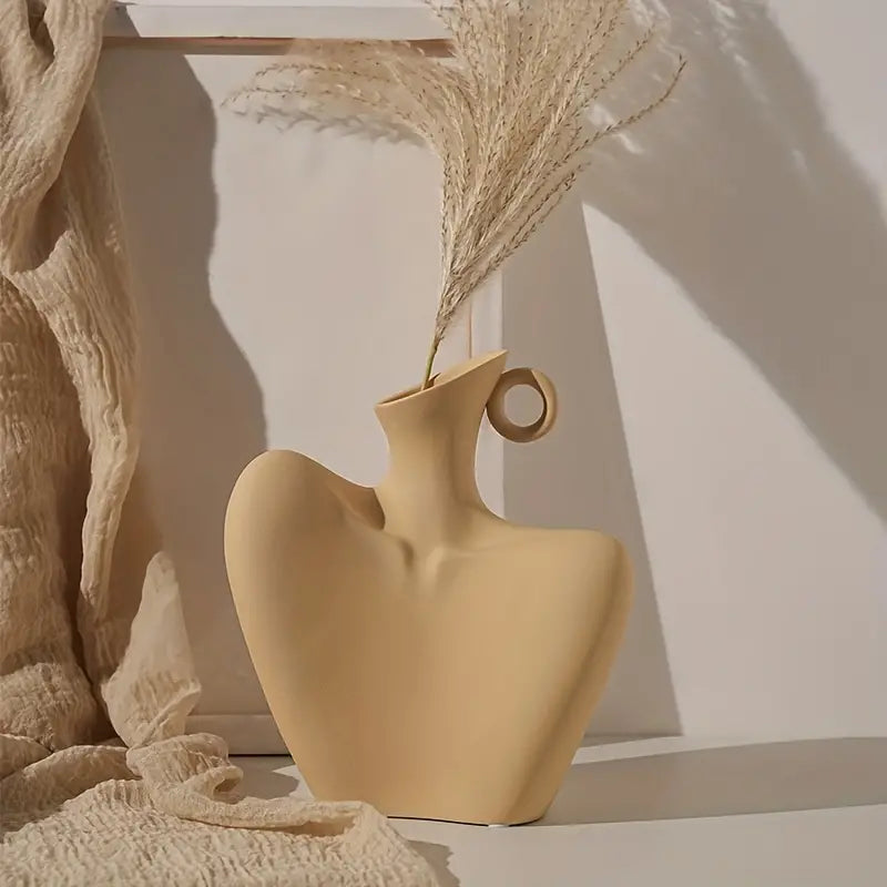 Abstract Collarbone Ceramic Vase