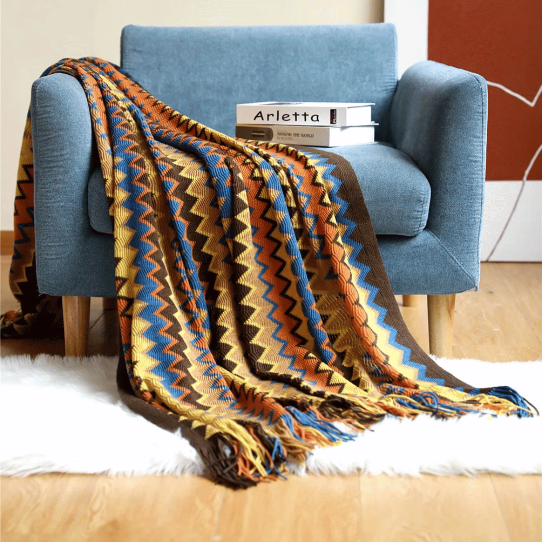 Marbella™ Boho Tassel Throw Blanket