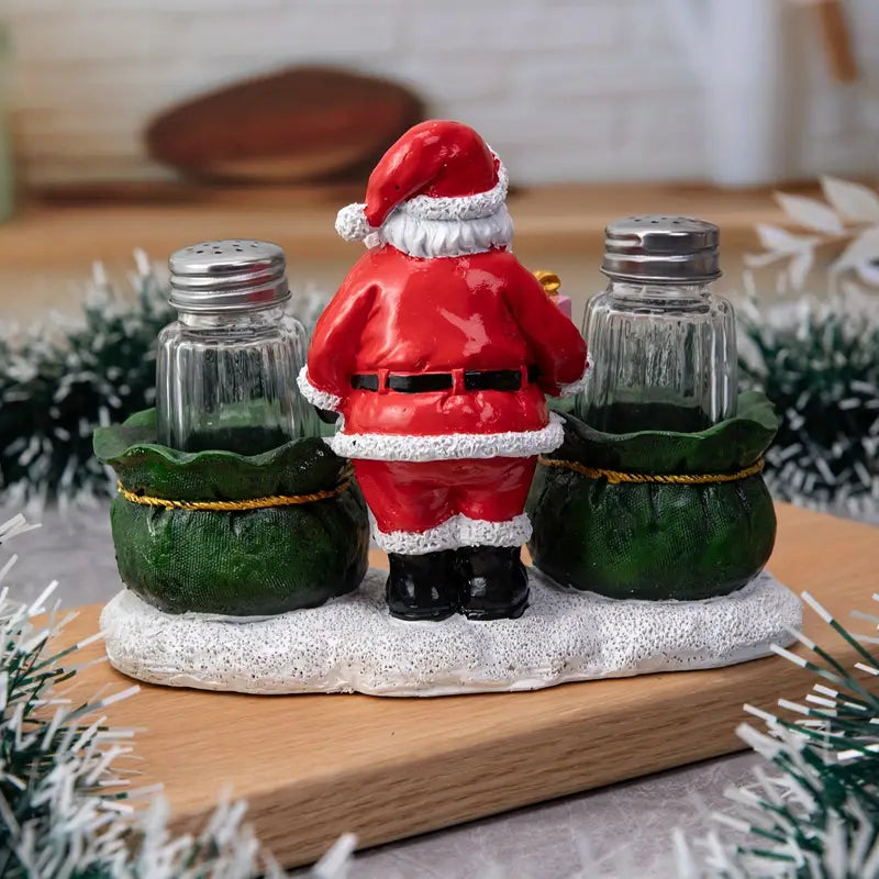 Christmas Glass Pepper Salt Jar