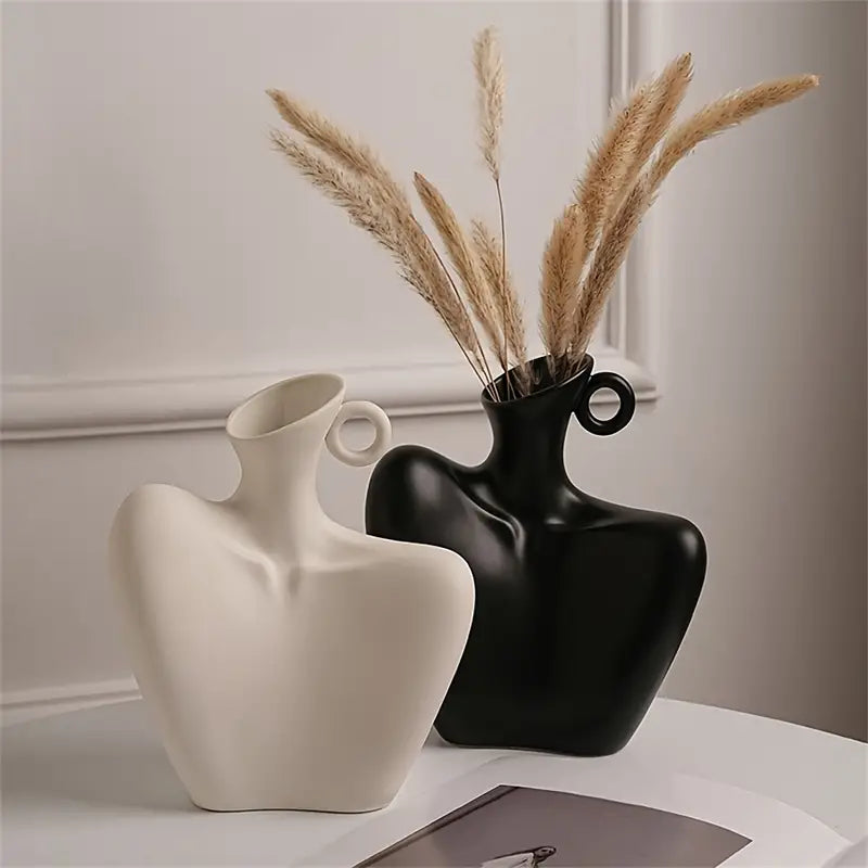 Abstract Collarbone Ceramic Vase
