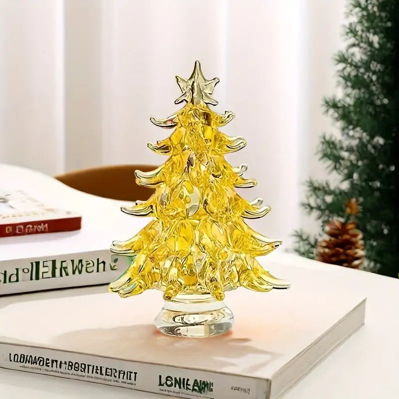 Christmas Tree Glass Figurine
