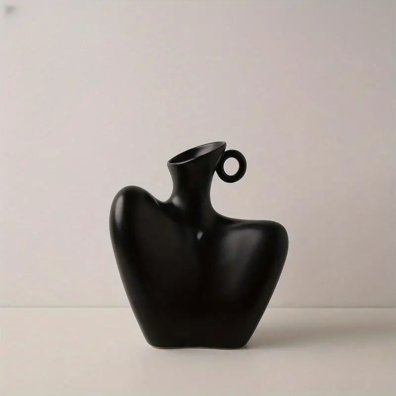 Abstract Collarbone Ceramic Vase