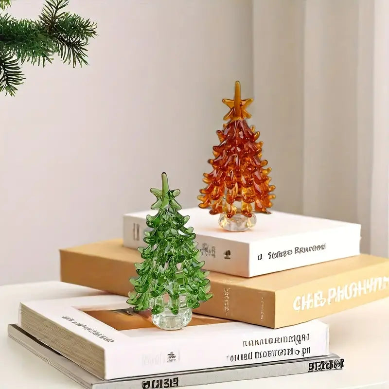 Christmas Tree Glass Figurine