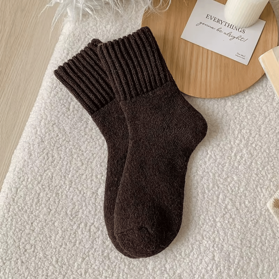 Celeste Knitted Cashmere Socks - 5 Pairs