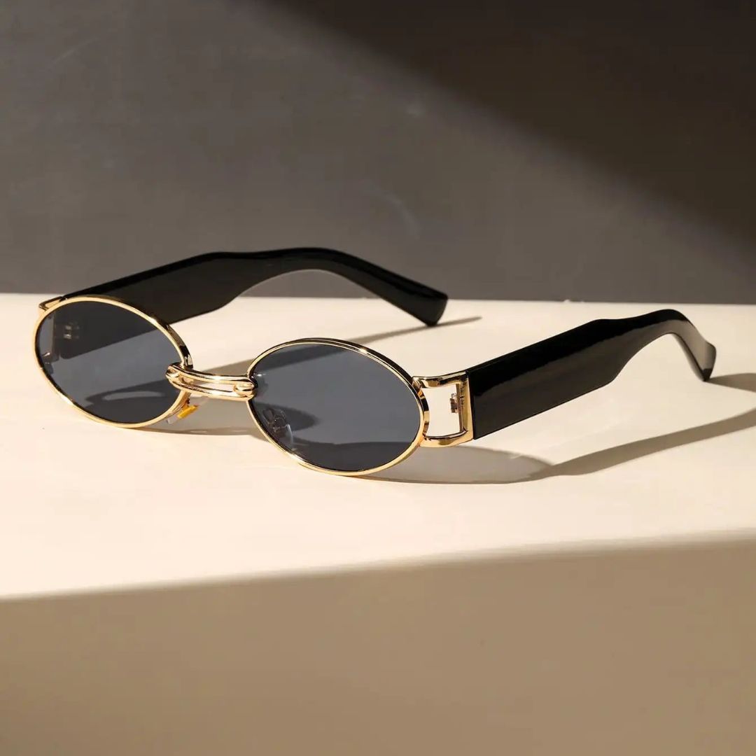 Celeste Retro Oval Sunglasses