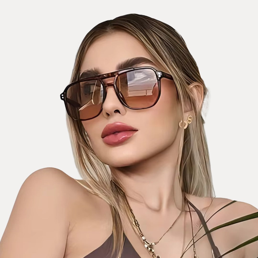 Isla Retro Luxe Square Sunglasses