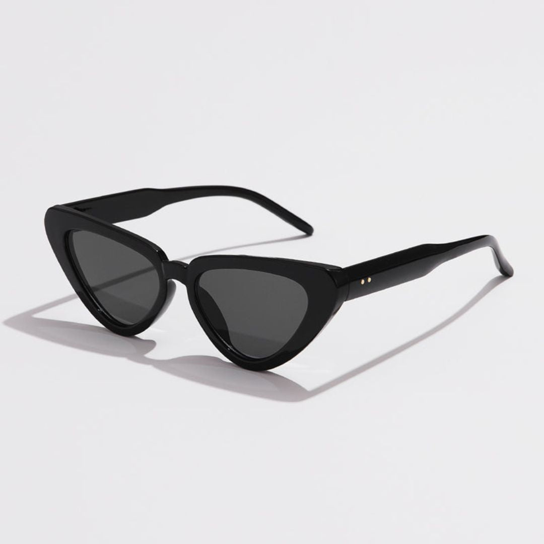 Luna Noir Cat-Eye Sunglasses