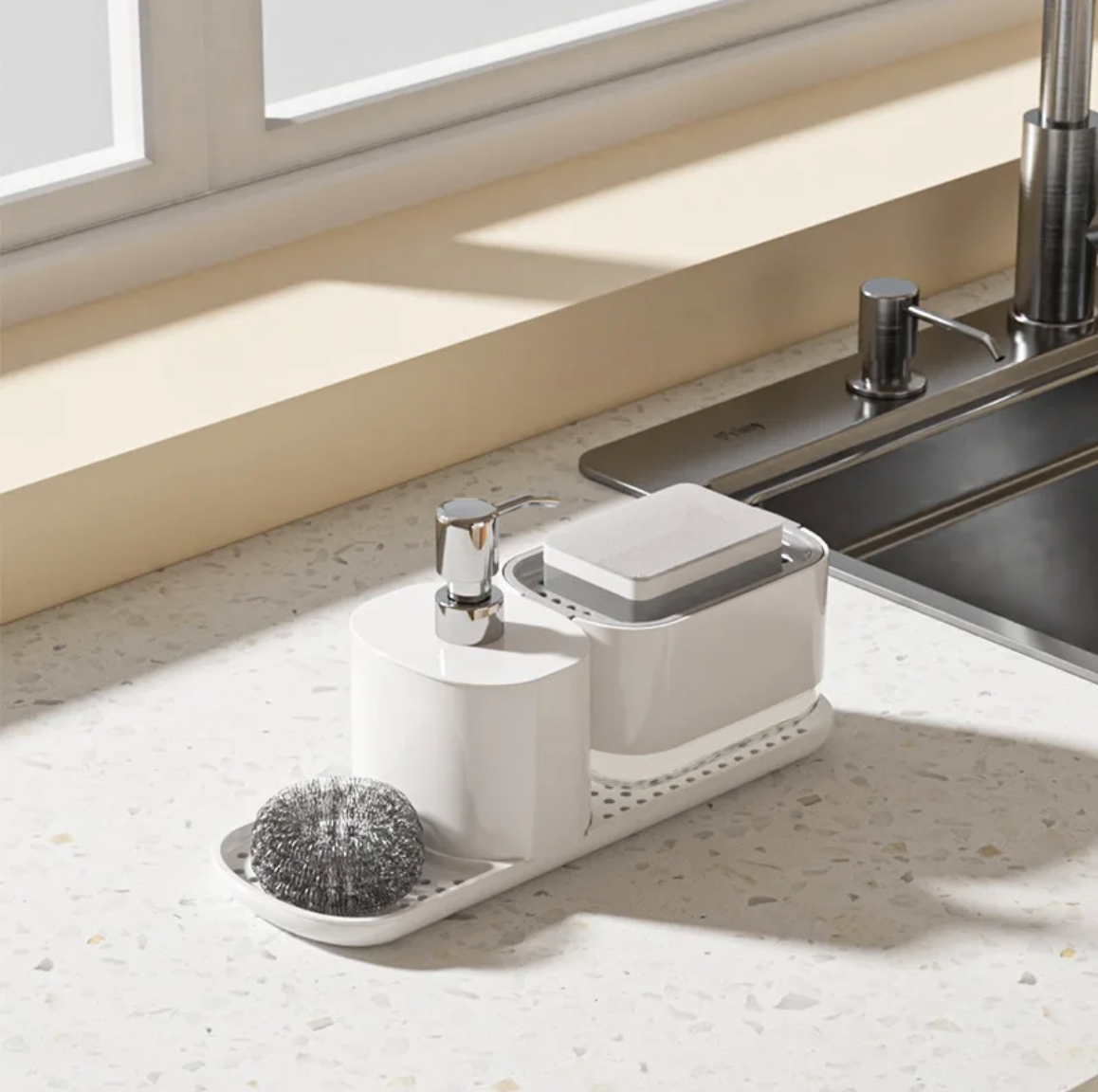 Sleek 3-in-1 Soap Dispenser