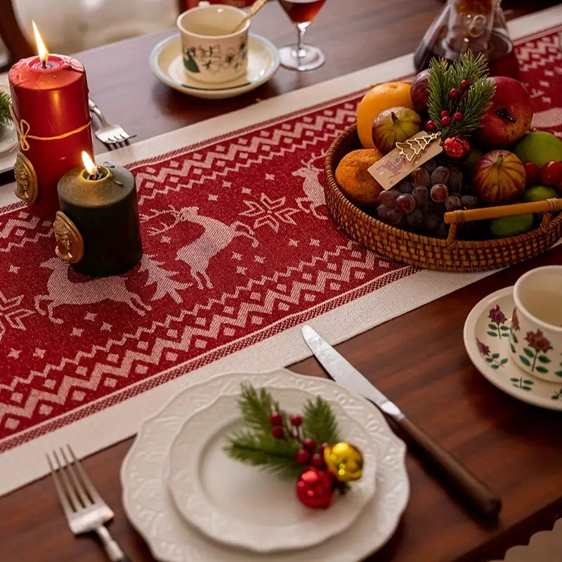 Christmas Reindeer Table Runner