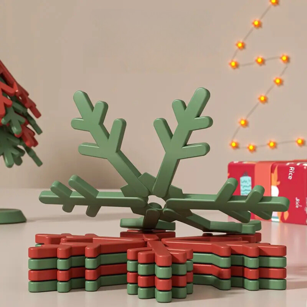 Christmas Tree Silicone Coasters