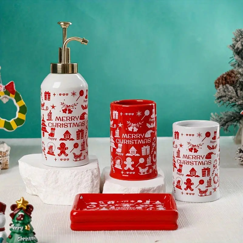 Christmas Bathroom Set