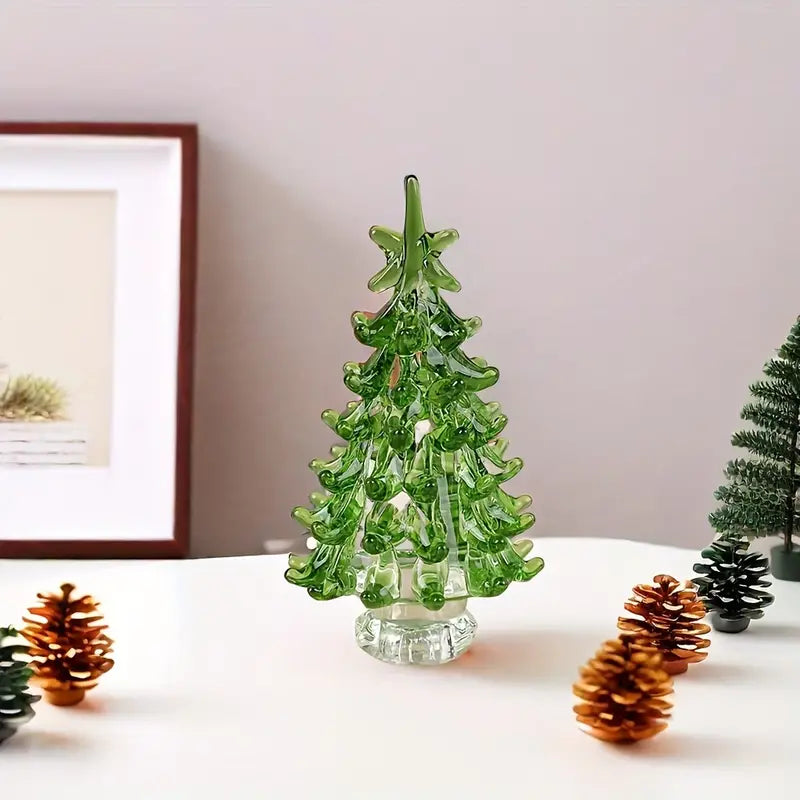 Christmas Tree Glass Figurine