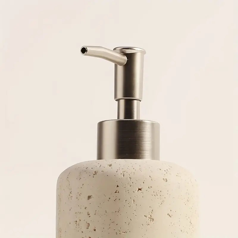 Luxe Travertine-Style Soap Dispenser