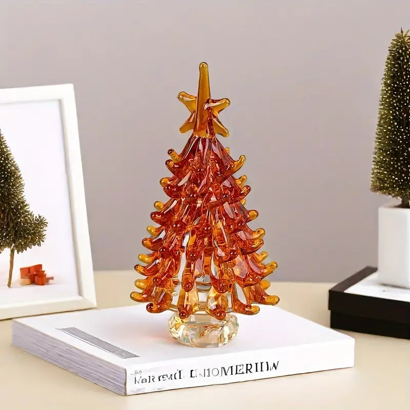 Christmas Tree Glass Figurine