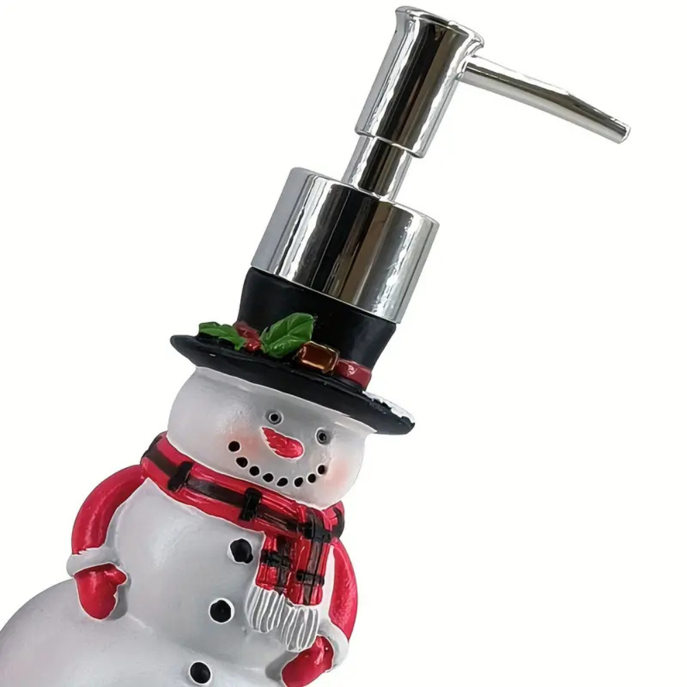 Holiday-Themed Resin Soap Dispenser Set