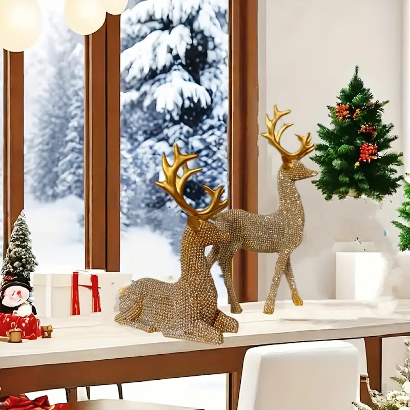 Reindeer Figurine Set