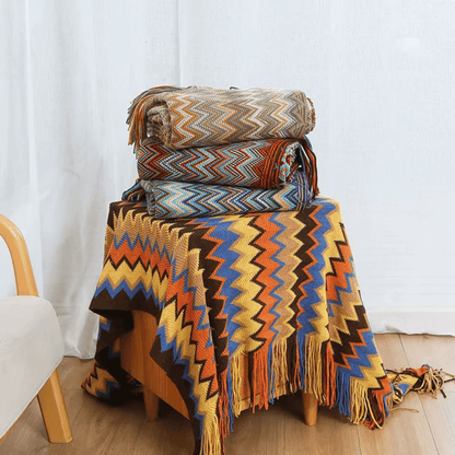 Marbella™ Boho Tassel Throw Blanket