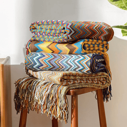 Marbella™ Boho Tassel Throw Blanket