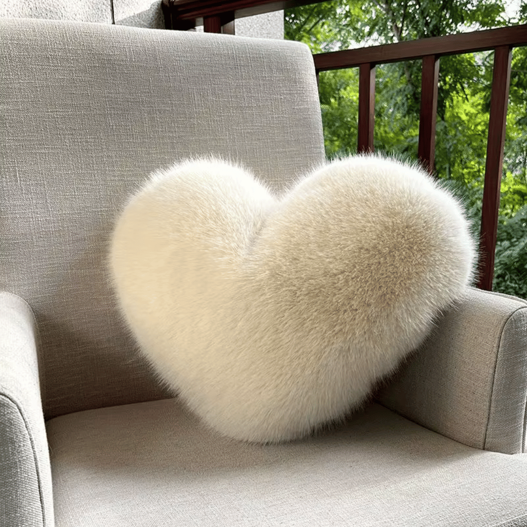 Cuddle Heart Plush Throw Pillow