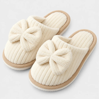 CordBow™ Corduroy Bow Slippers