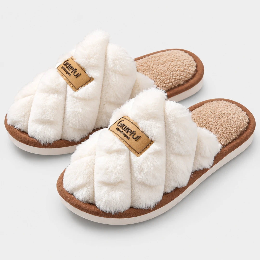 CloudSlide™ Quilted Plush Slippers
