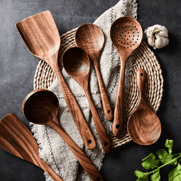 Forest Hearth™ Teak Wooden Utensil Set