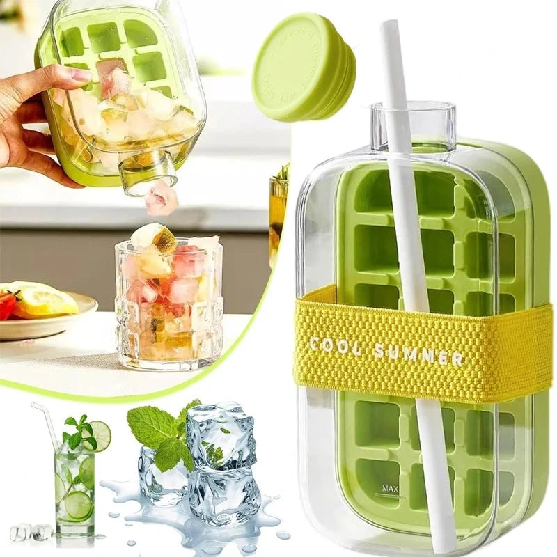 IceDrop – 2-in-1 Ice Cube Tray & Drinking Bottle