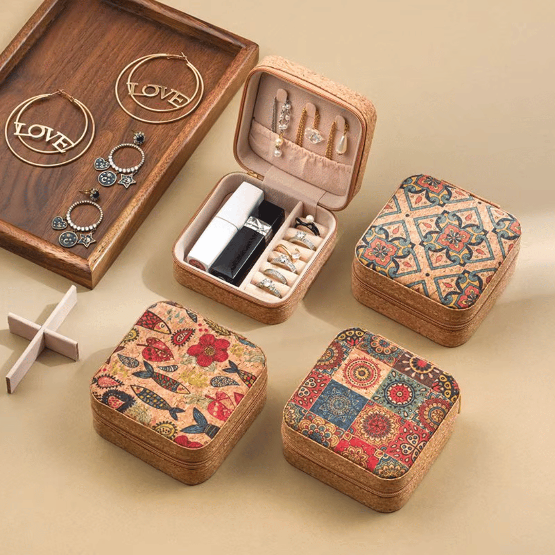 Artisan Cork Jewelry Box