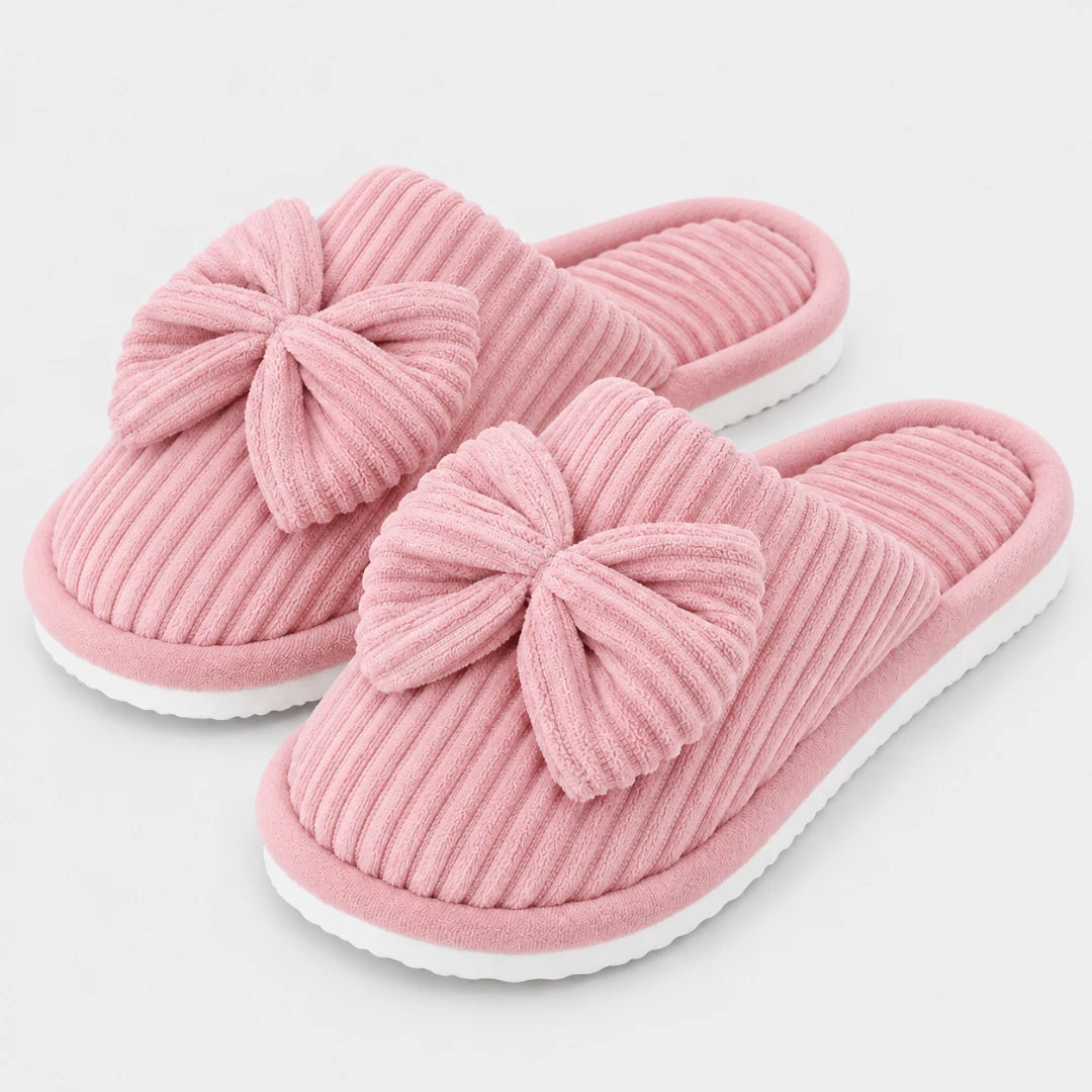CordBow™ Corduroy Bow Slippers