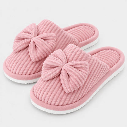 CordBow™ Corduroy Bow Slippers