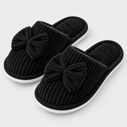 CordBow™ Corduroy Bow Slippers