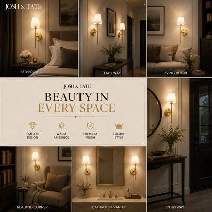 Cordless Fabric Wall Light