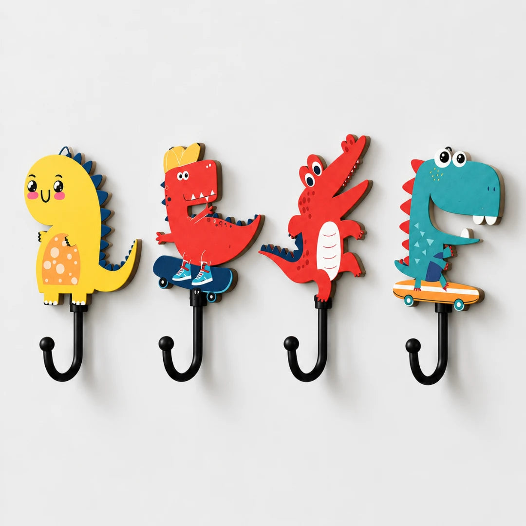 DinoRack™ Dino Wall Hooks