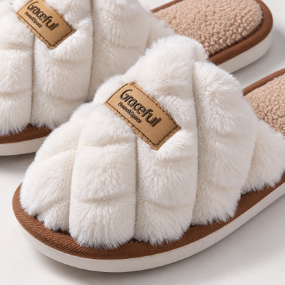 CloudSlide™ Quilted Plush Slippers