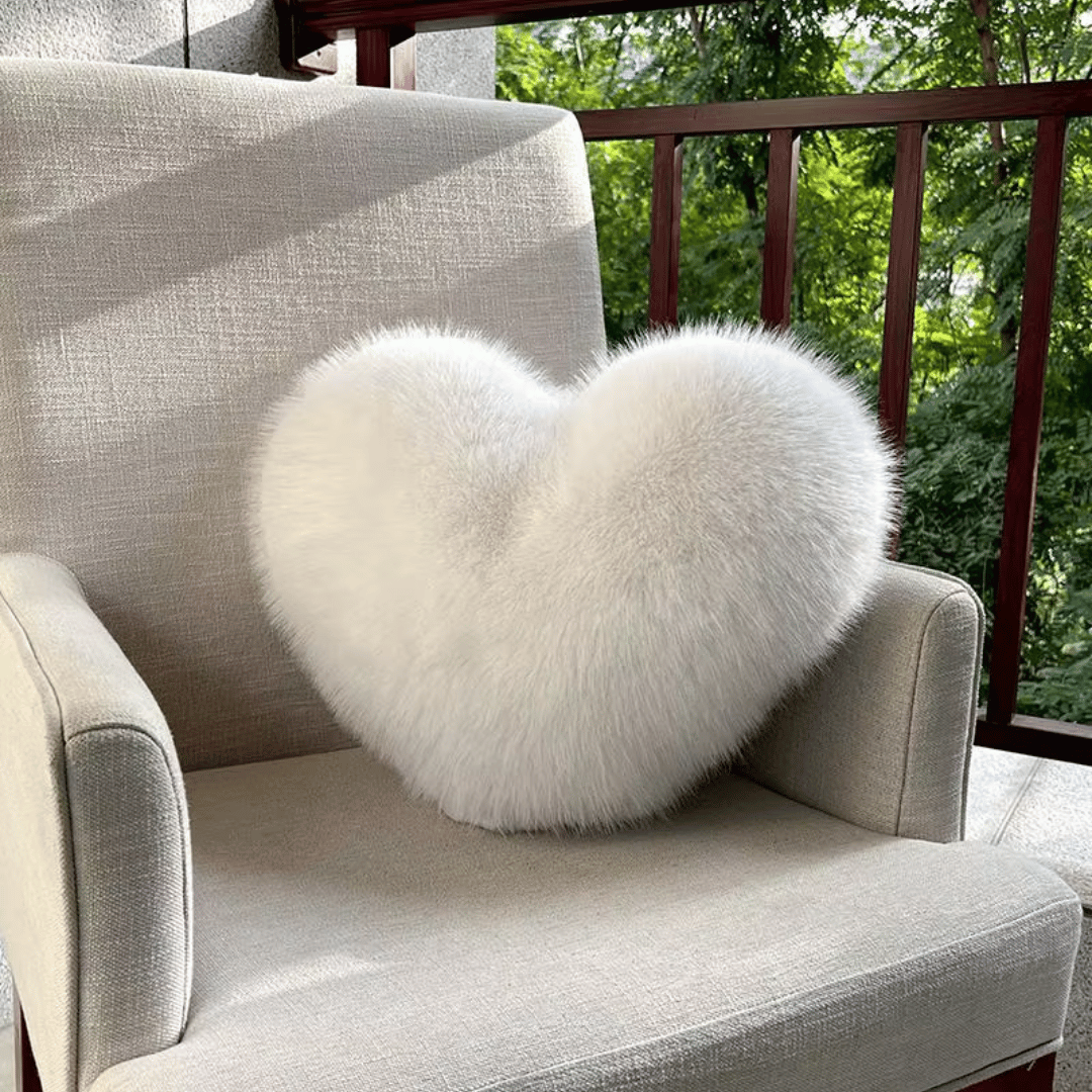 Cuddle Heart Plush Throw Pillow