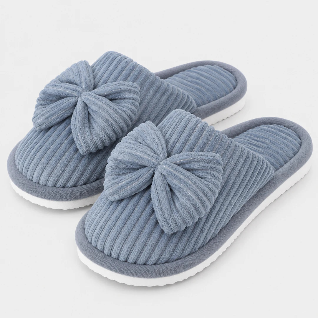 CordBow™ Corduroy Bow Slippers