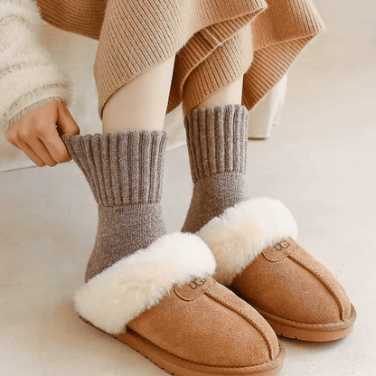 Celeste Knitted Cashmere Socks - 5 Pairs