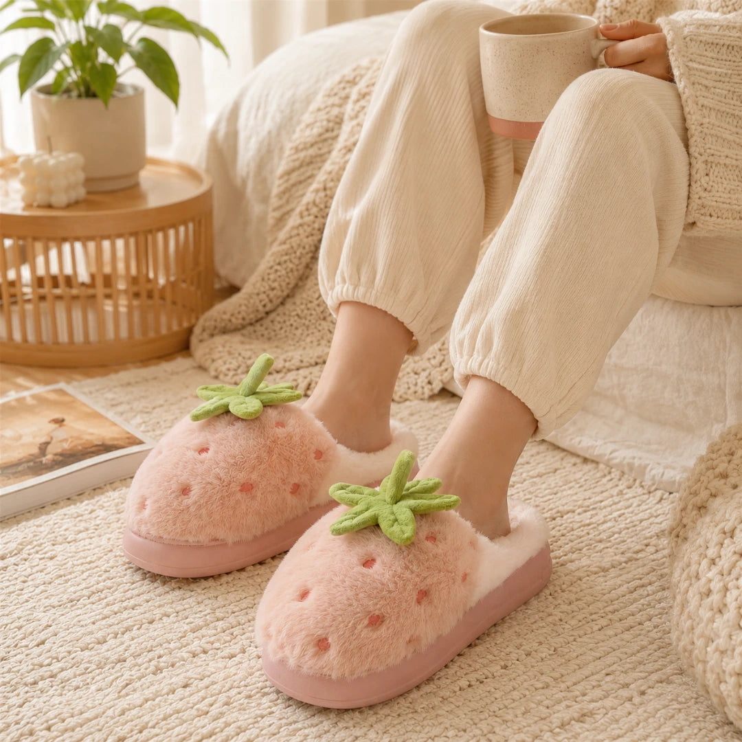 BerryStep™ Comfortable Strawberry Slippers