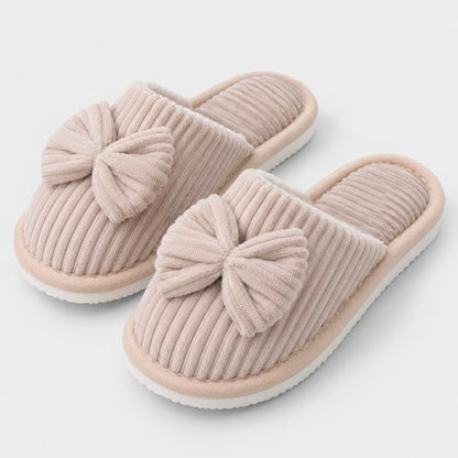 CordBow™ Corduroy Bow Slippers