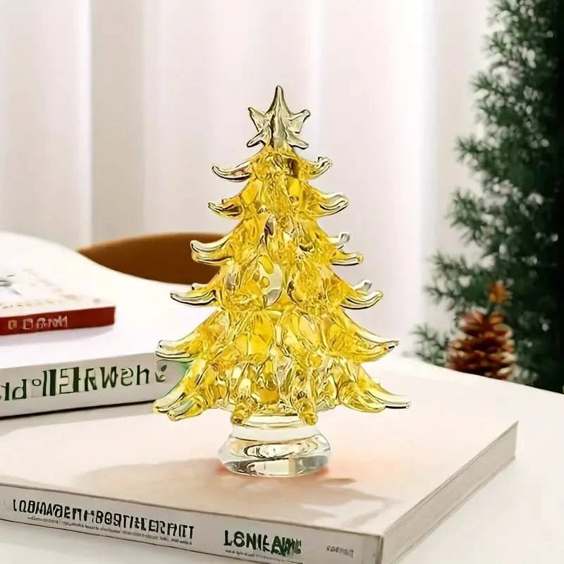 Christmas Tree Glass Figurine