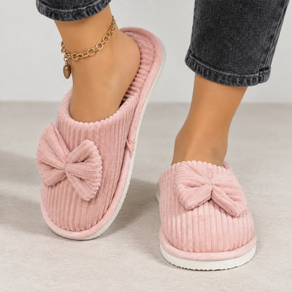 CordBow™ Corduroy Bow Slippers