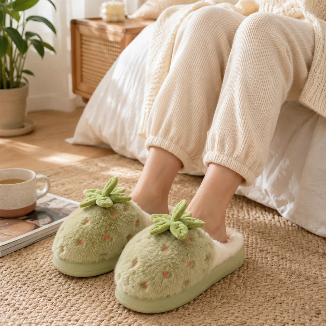 BerryStep™ Comfortable Strawberry Slippers